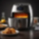 A sleek Philips air fryer showcasing its modern design and functionality.