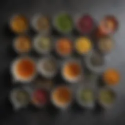 A vibrant assortment of herbal teas in various cups