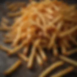 A historical depiction of French fries origin.