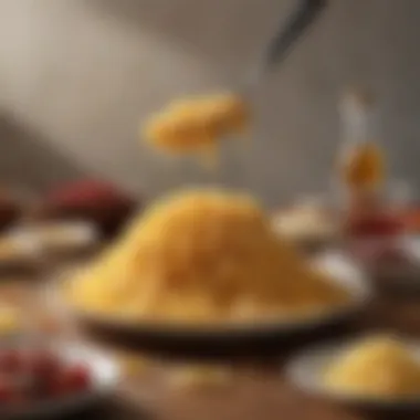 A delectable spread of dishes enhanced by shredded cheese
