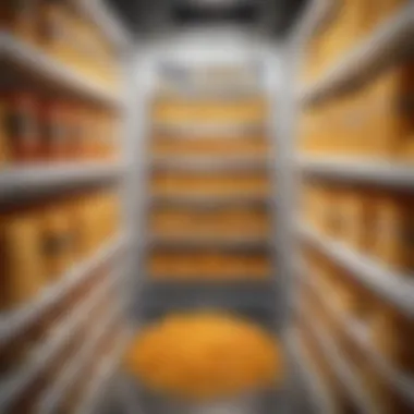 An organized refrigerator showcasing proper cheese storage methods
