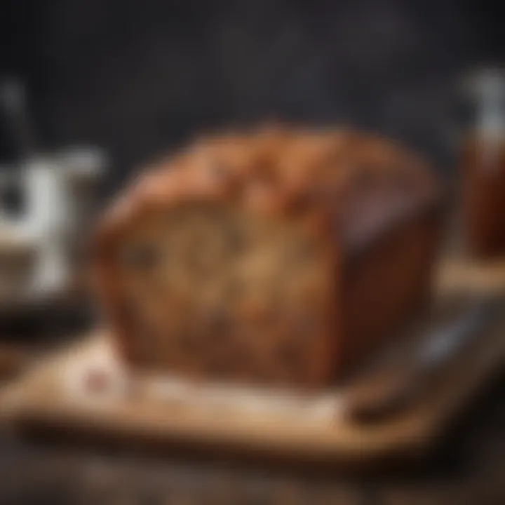 Deliciously baked tea loaf with a golden crust