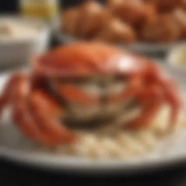 Nutritional benefits of lump crab meat displayed visually
