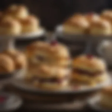 The Perfectly Baked Scones Traditional British scones served with clotted cream and jam