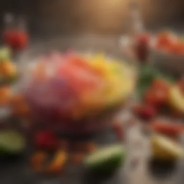 Colorful Ingredients for the Hurricane An array of colorful ingredients used in making the Hurricane cocktail, showcasing their freshness