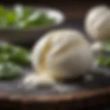 Buffalo mozzarella showcasing its creamy texture and rich flavor