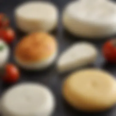 Mozzarella Cheese Comparison Comparison of different mozzarella types for pizza making