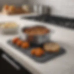 Elegant pot holders displayed on a kitchen counter