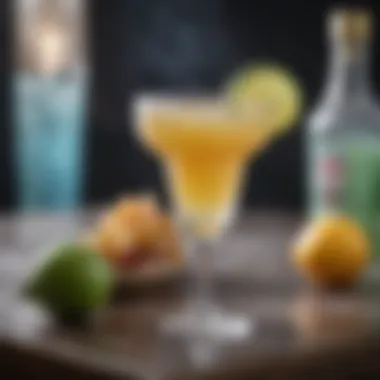 Ideal Consistency of Frozen Drink An elegant glass showcasing the ideal consistency of a frozen drink