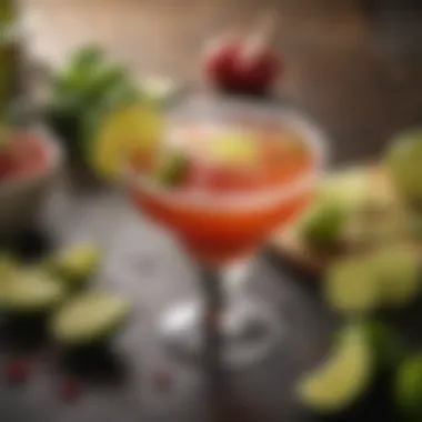 Colorful Margarita Ingredients Colorful ingredients displayed for the perfect margarita
