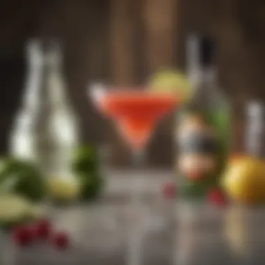 An array of fresh ingredients for a daiquiri