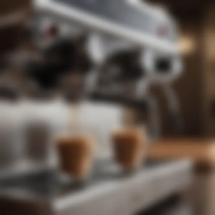 User-friendly interface of an espresso machine