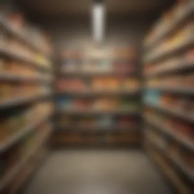 A variety of organic products displayed artfully