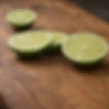 Lime slices arranged artistically on a wooden table, representing dietary versatility