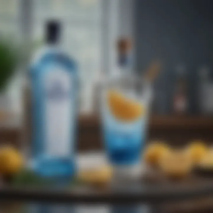 Assortment of fresh ingredients for Bombay Sapphire cocktails