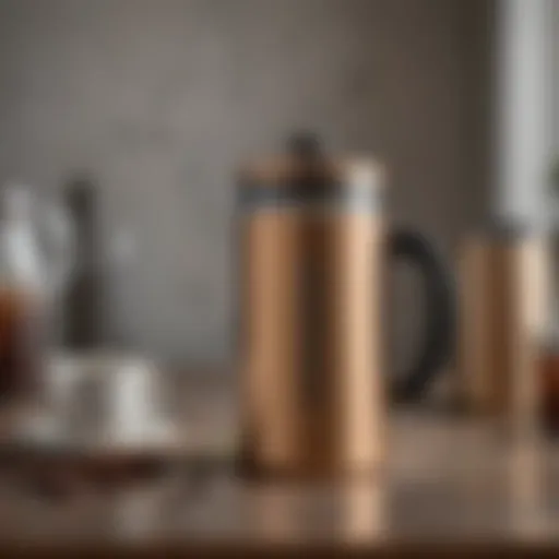 Elegant design of the Thermos French Press Coffee Maker