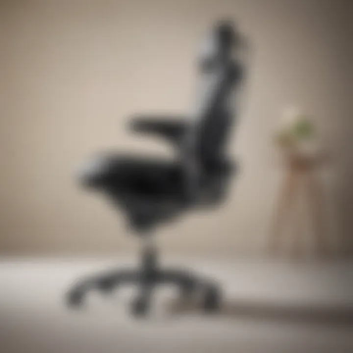 An ergonomic office chair designed for comfort and support during long work hours.