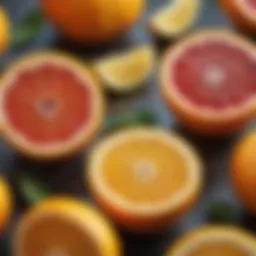 Vibrant citrus fruits rich in Vitamin C
