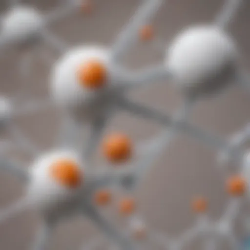 Chemical structure of bicarbonate of soda showcasing its molecular composition.