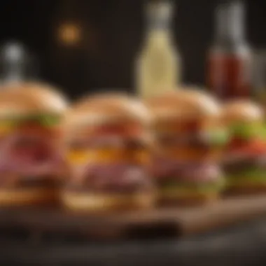 Variety of Meat Cuts for Hamburgers Selection of different meat cuts ideal for hamburger preparation