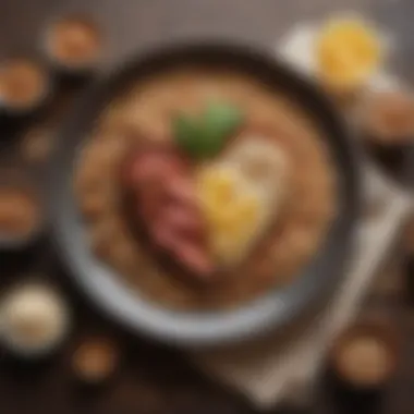 Balanced Heart Nutrition A balanced meal plate with whole grains, lean proteins, and healthy fats