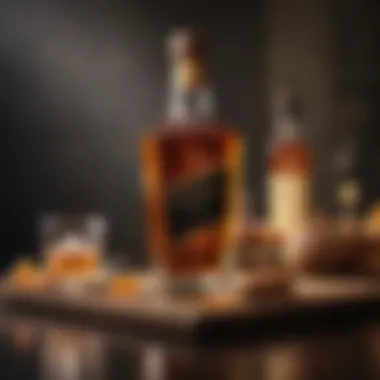 Perfect Pairings with Johnnie Walker An elegant setting featuring Johnnie Walker whisky paired with gourmet food.