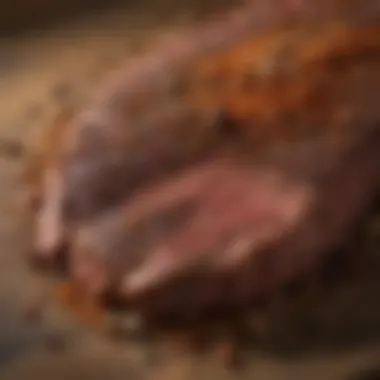 Aromatic Spices of Longhorn Steak Rub A close-up view of aromatic spices used in Longhorn steak rub