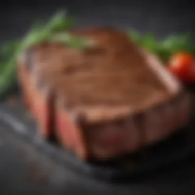 Perfectly Cooked Steak Perfectly cooked steak displaying ideal doneness.