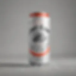 Close-up of a White Claw can showcasing its vibrant design and flavor label.