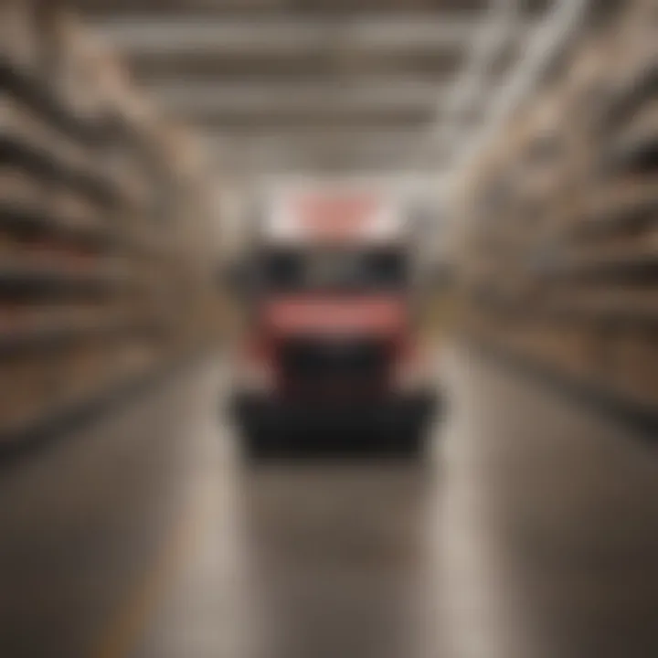 A delivery truck symbolizing order fulfillment from Walmart's online shopping.