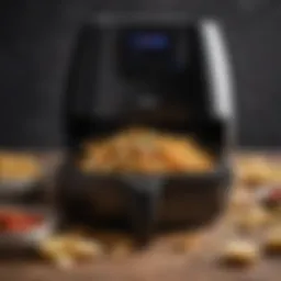 Crispy golden fries prepared in an air fryer
