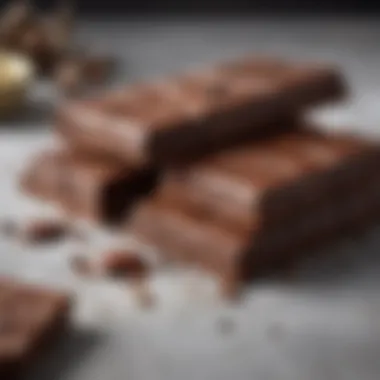 Artisan Carob Chocolate Delicacies Artisan carob chocolate bars arranged aesthetically