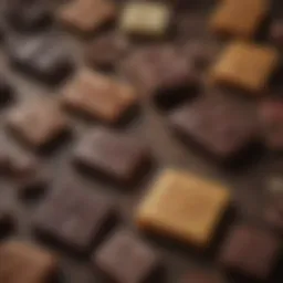 A selection of carob chocolate products on display