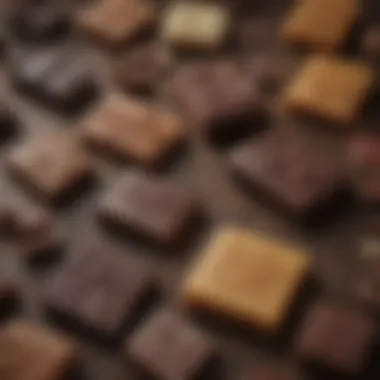 Diverse Carob Chocolate Offerings A selection of carob chocolate products on display