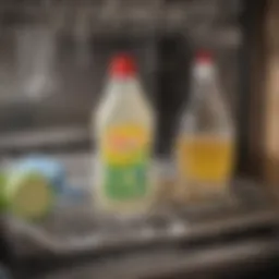 Proper placement of liquid detergent in dishwasher