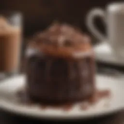 Decadent chocolate WW mug cake with a rich frosting